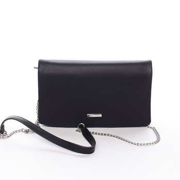 Elegantná dámska crossbody listová kabelka čierna - David Jones Laodamia