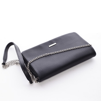 Elegantná dámska crossbody listová kabelka čierna - David Jones Laodamia