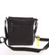 Malý pánsky kožený messenger čierny - Hill Burry Titus