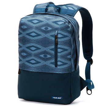 Módny cestovný modrý ruksak - Travel Plus 0117