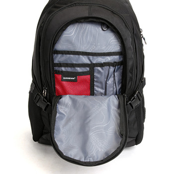 Kvalitný turistický a cestovný priedušný ruksak čierny - Travel plus 9617