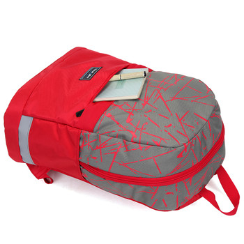 Moderný červeno ružový školský a cestovný batoh - Travel plus 0129