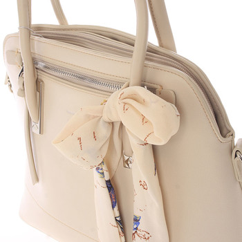 Elegantná trendy tmavo béžová kabelka do ruky - David Jones Felicity