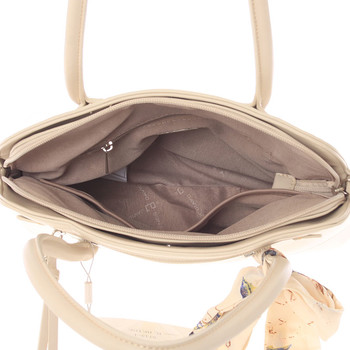 Elegantná trendy tmavo béžová kabelka do ruky - David Jones Felicity
