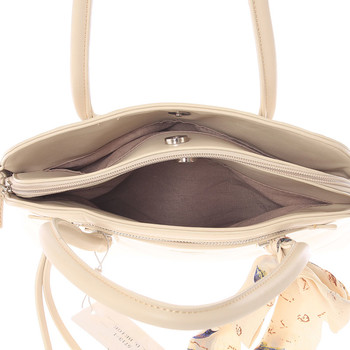 Elegantná trendy tmavo béžová kabelka do ruky - David Jones Felicity