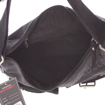 Dámska látková crossbody taška čierna - New Rebels Mikayla