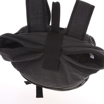 Unisex moderný látkový čierny batoh - New Rebels Kinley