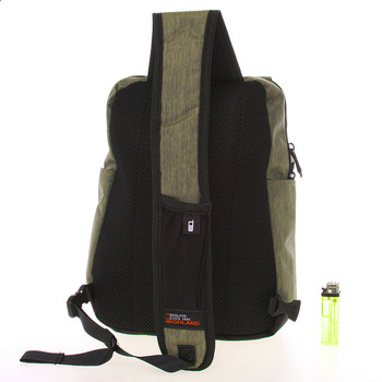 Stredne veľký zelený multifunkčný batoh - Travel plus 8253