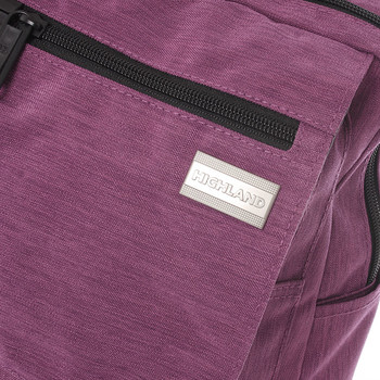 Stredne veľký fialový multifunkčný batoh - Travel plus 8253