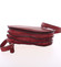 Menšia červená lakovaná crossbody kožená kabelka - ItalY Zoya