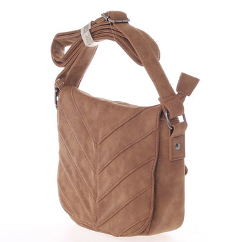Originálna crossbody kabelka camel - Just Dreamz Emely