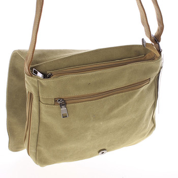 Unisex látková khaki crossbody taška - New Rebels Anchor