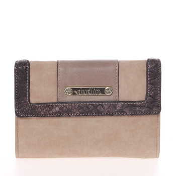 Elegantná dámska peňaženka taupe - Dudlin M341