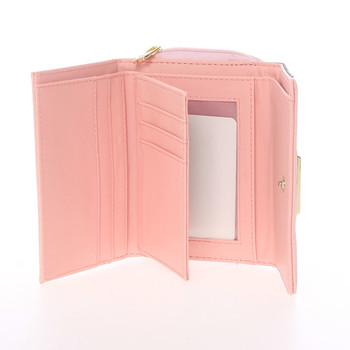 Dámska vzorovaná ružová peňaženka - Dudlin M333