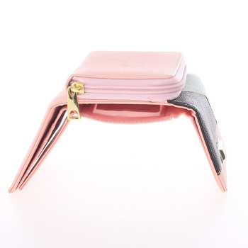 Dámska vzorovaná ružová peňaženka - Dudlin M333