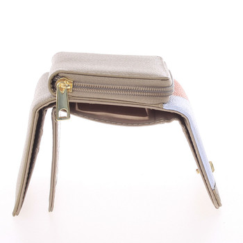 Dámska vzorovaná taupe peňaženka - Dudlin M333