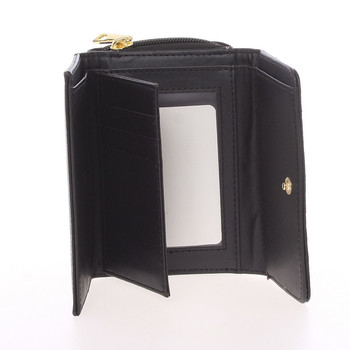 Dámska vzorovaná čierna peňaženka - Dudlin M333