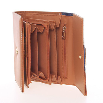 Trendy dámska peňaženka hnedá - Dudlin M373