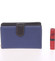 Stredne veľká dámska čierno modrá peňaženka - Dudlin M380