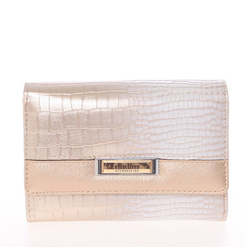 Luxusná stredne veľká lesklá ružová dámska peňaženka - Dudlin M375