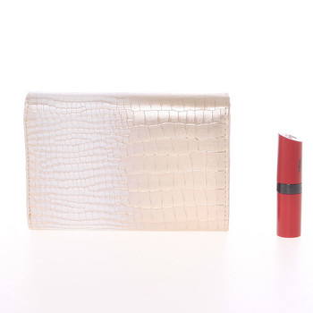 Luxusná stredne veľká lesklá ružová dámska peňaženka - Dudlin M375