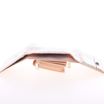 Luxusná stredne veľká lesklá ružová dámska peňaženka - Dudlin M375