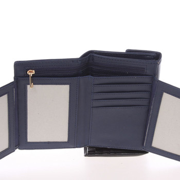 Dámska väčšia pruhovaná tmavo modrá peňaženka - Dudlin M378