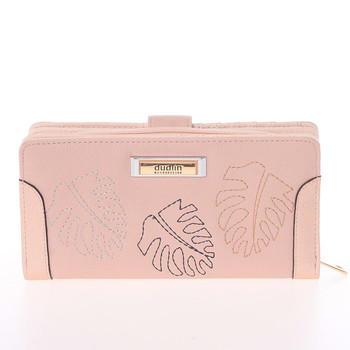 Veľká dámska originálna svetlo ružová peňaženka - Dudlin M354