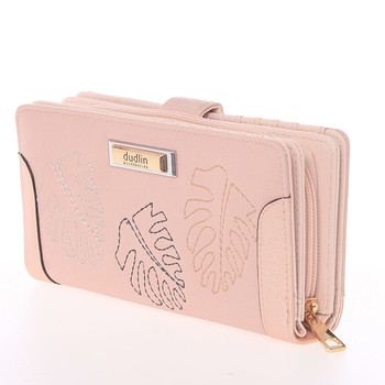 Veľká dámska originálna svetlo ružová peňaženka - Dudlin M354