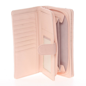 Veľká dámska originálna svetlo ružová peňaženka - Dudlin M354