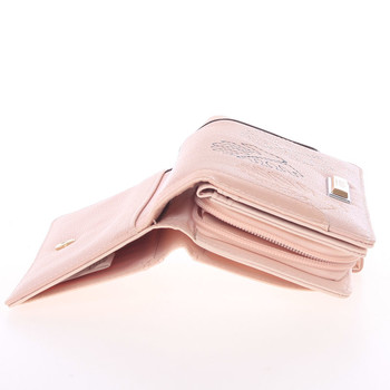 Veľká dámska originálna svetlo ružová peňaženka - Dudlin M354