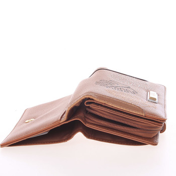 Veľká dámska originálna koňaková peňaženka - Dudlin M354