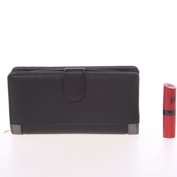 Veľká dámska originálna čierna peňaženka - Dudlin M354