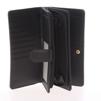 Veľká dámska originálna čierna peňaženka - Dudlin M354