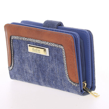 Stredná dámska modrá peňaženka - Dudlin M330