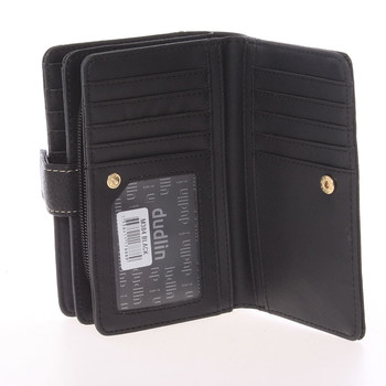 Stredná originálna dámska čierna peňaženka - Dudlin M384
