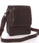 Módna pánska kožená taška cez plece hnedá - SendiDesign Sage