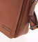 Kvalitná a módna kožená taška hnedá - Hill Burry Macarios