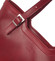 Červená elegantná kožená kabelka ItalY Melisa