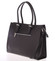 Moderná elegantná dámska kožená kabelka čierna - ItalY Madelia