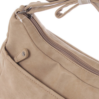 Dámska trendy crossbody kabelka taupe - Just Dreamz Bethany