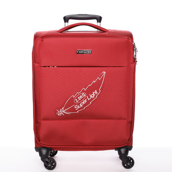 Odľahčený cestovný kufor červený - Menqite Kisar L