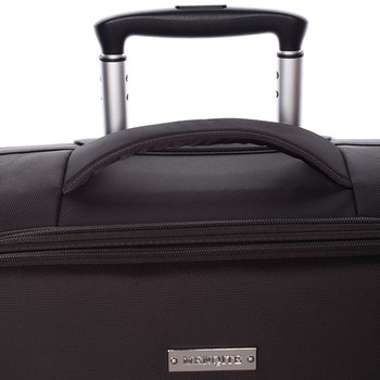 Odľahčený cestovný kufor hnedý - Menqite Kisar L