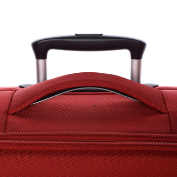 Odľahčený cestovný kufor červený - Menqite Kisar M