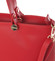 Dámska kožená kabelka červená - Delami Valentina