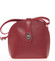 Malá dámska červená kožená crossbody kabelka - Italo Zerena
