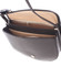 Malá čierna pevná crossbody kožená kabelka - ItalY EmRoya