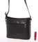 Malá čierna kožená crossbody kabelka - ItalY Madora