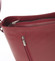 Malá červená  kožená crossbody kabelka - ItalY Madora