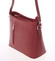 Malá červená  kožená crossbody kabelka - ItalY Madora